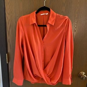 Orange blouse